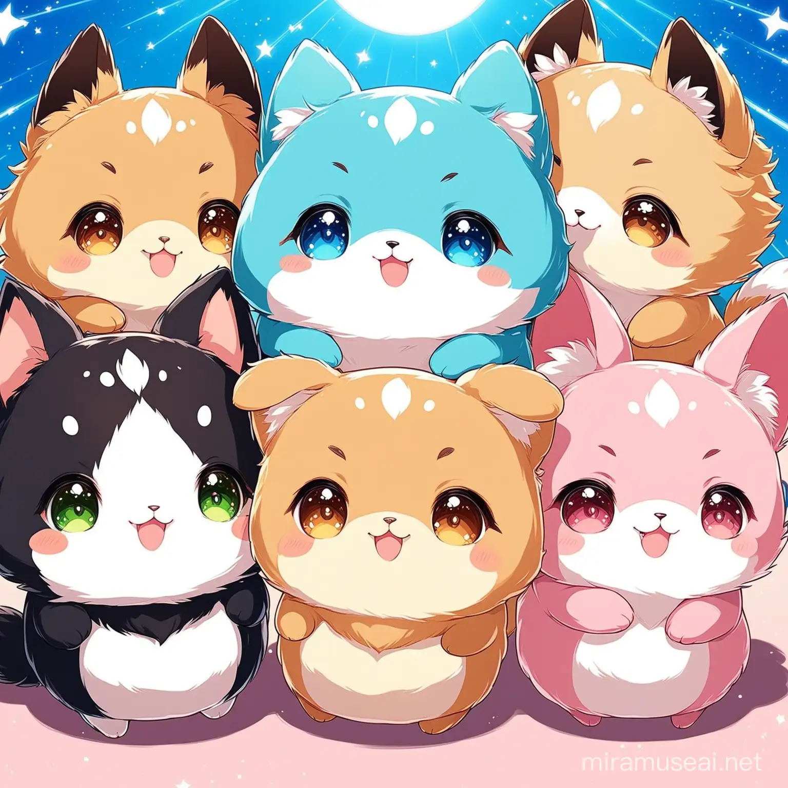 really cute super anime animals
