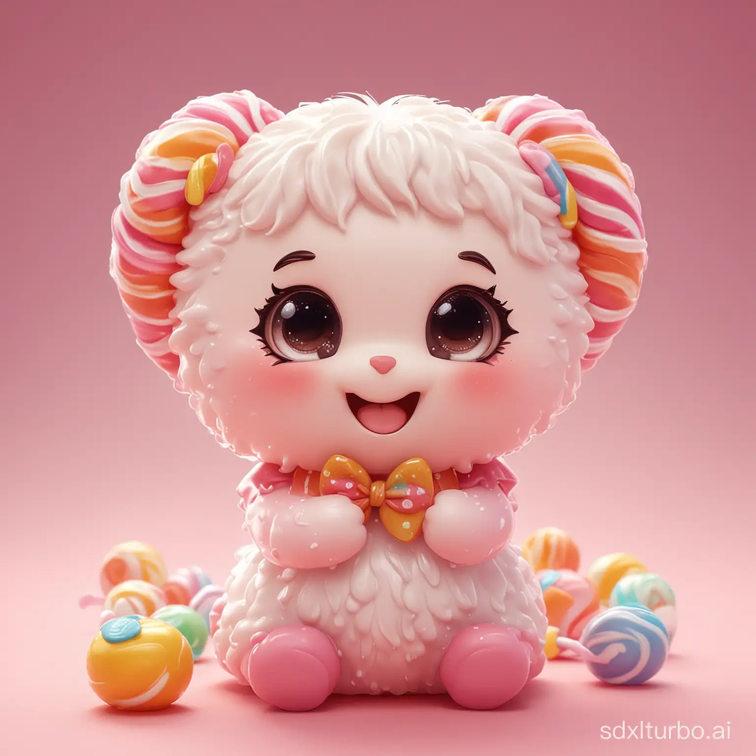 Cute, adorable, Q version candy anthropomorphism, high-definition picture, movie quality