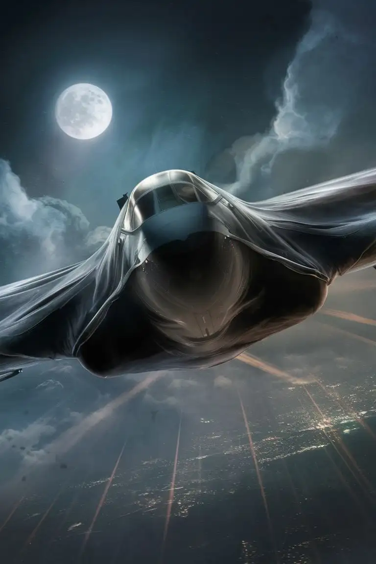 Stealth-Bomber-in-Night-Sky-with-Advanced-Avionics-and-Weaponry