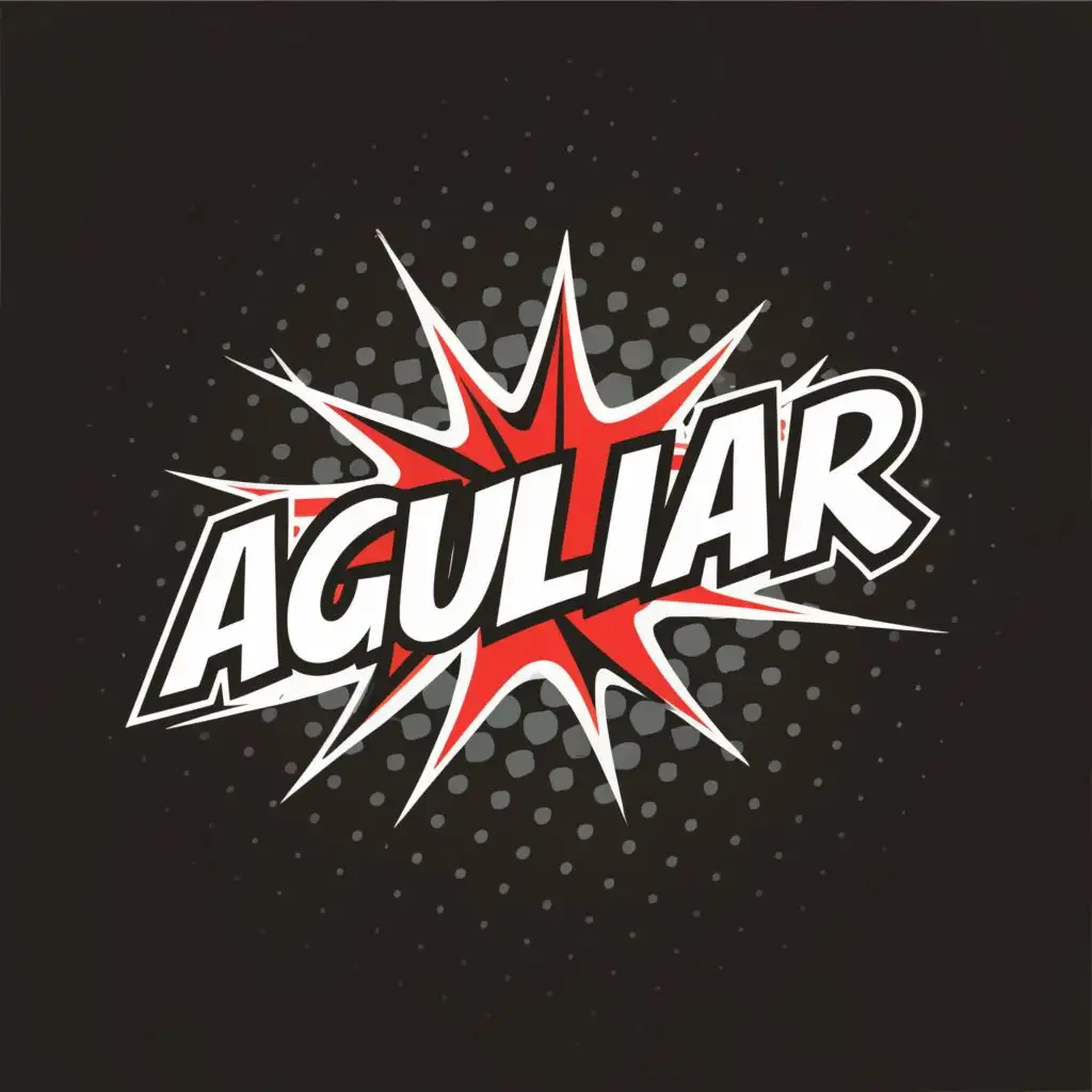 logo, power rid, with the text "Aguliar", typography