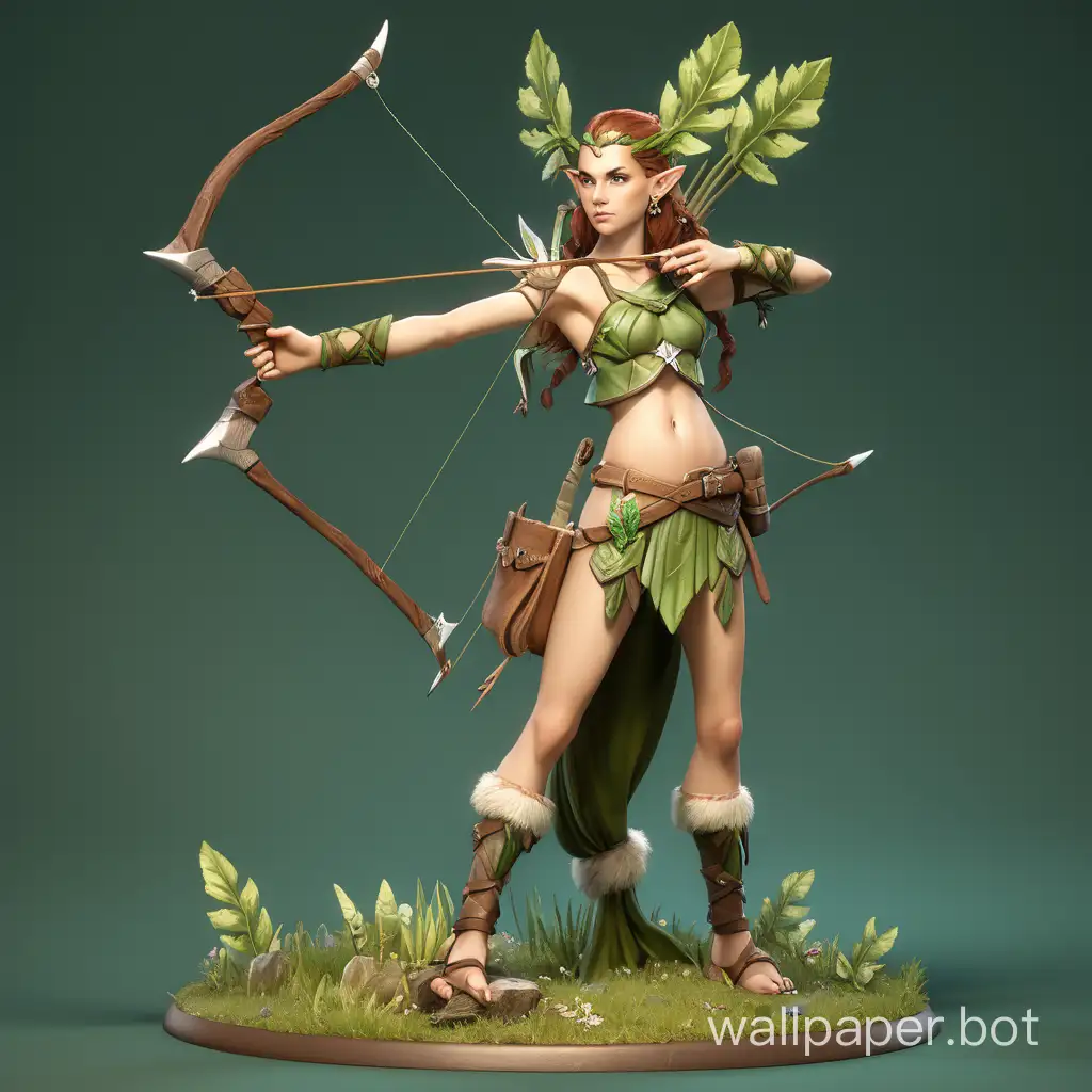 Ethereal-Dryad-Ranger-in-Enchanted-Forest-with-Bow-and-Quiver