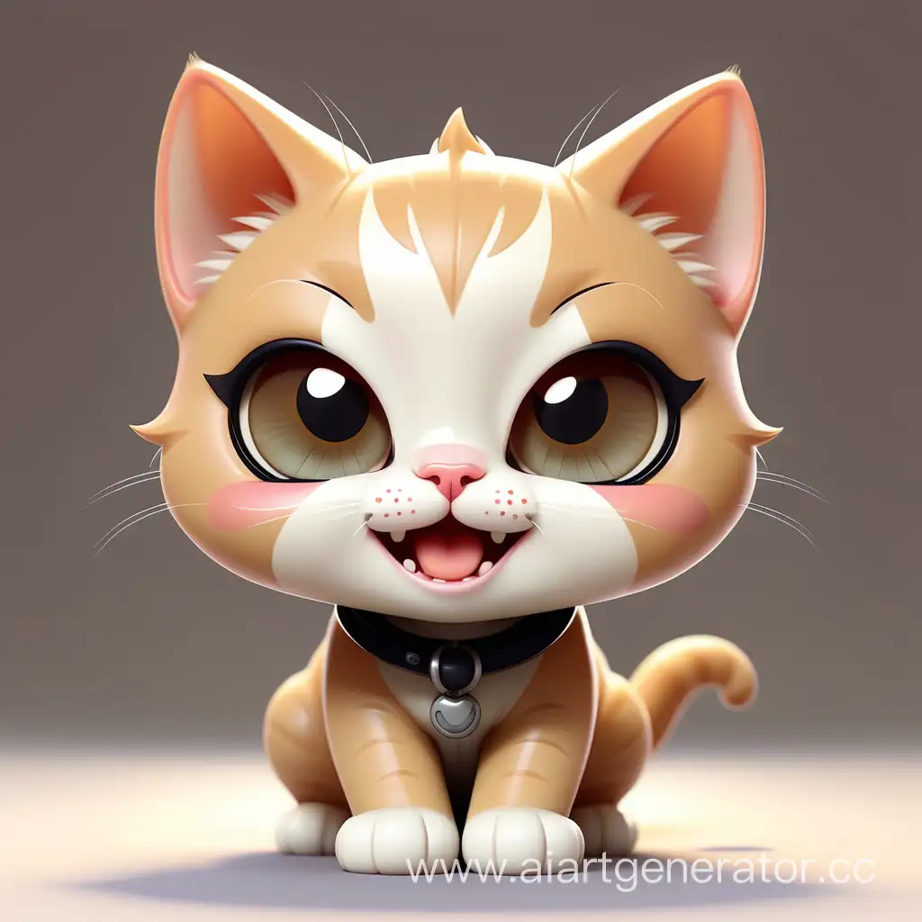 Symmetrical-Chibi-Cat-Cute-and-Happy-Small-Body-Art