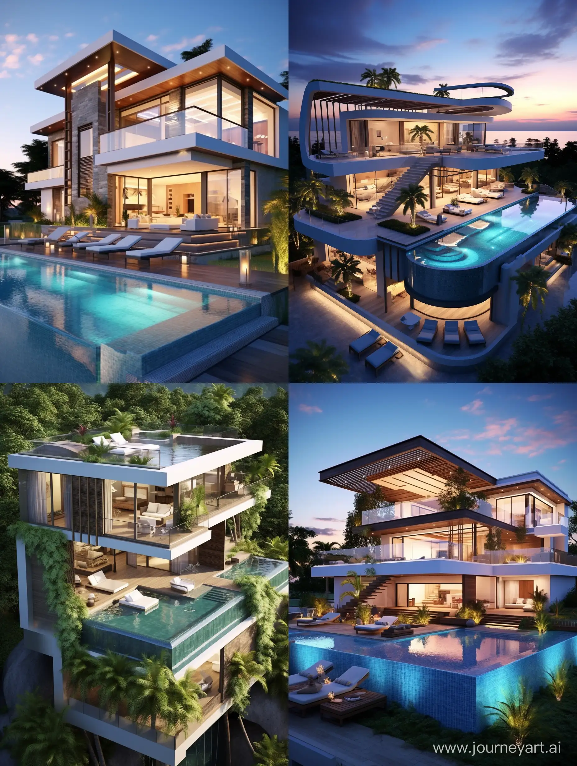 Luxurious-Modern-Villa-with-Rooftop-Infinity-Pool