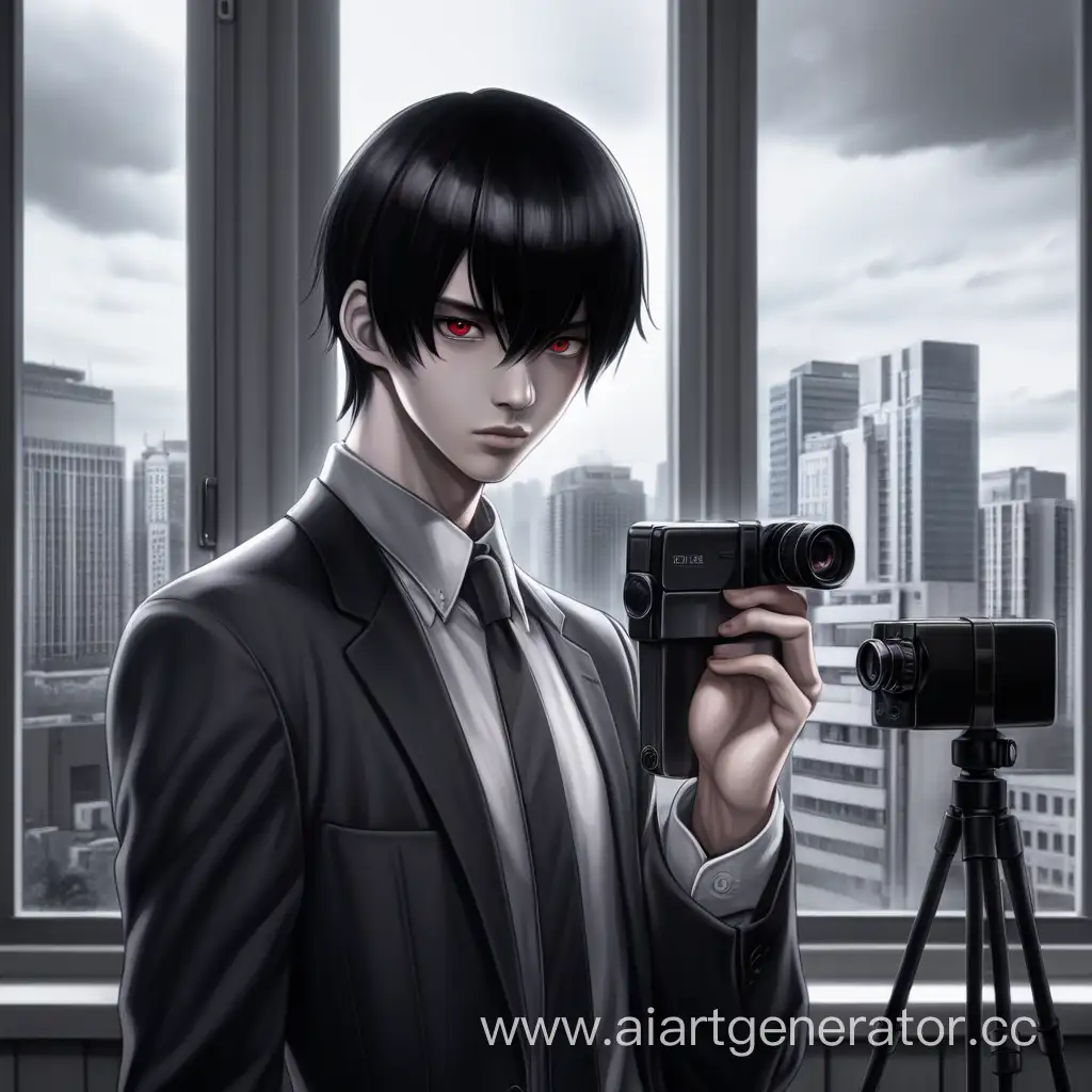 Mysterious-Anime-Character-with-Spy-Camera-in-Hand