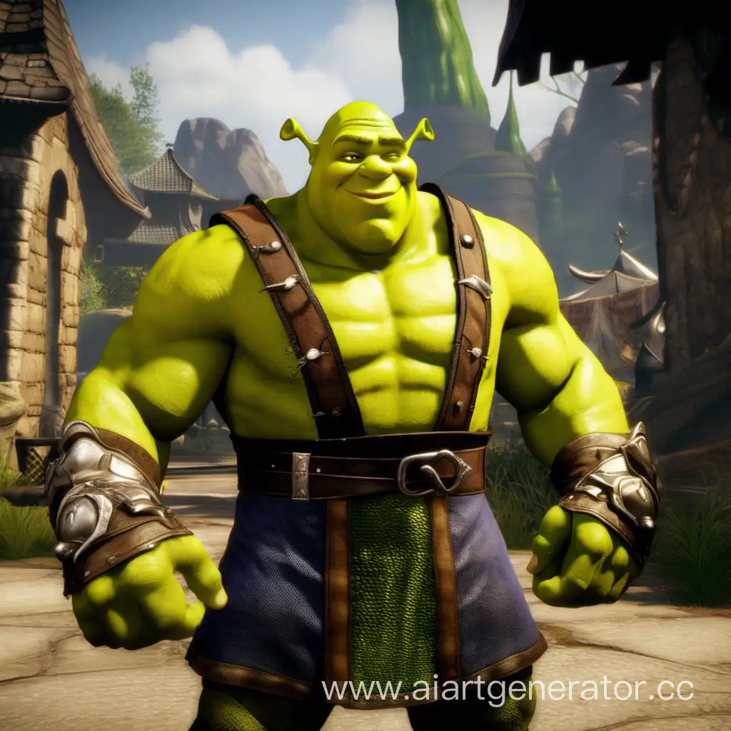 Shrek in mortal kombat 11