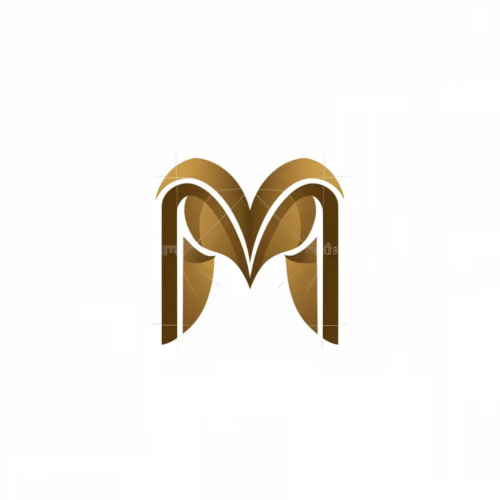 a logo design,with the text "M", main symbol:wings,Minimalistic,clear background