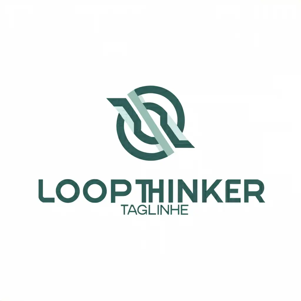 a logo design,with the text "Loopthinker", main symbol:creative, Artistic, Graphic, Design, reThink, Loop, Think,Moderate,be used in Events industry,clear background