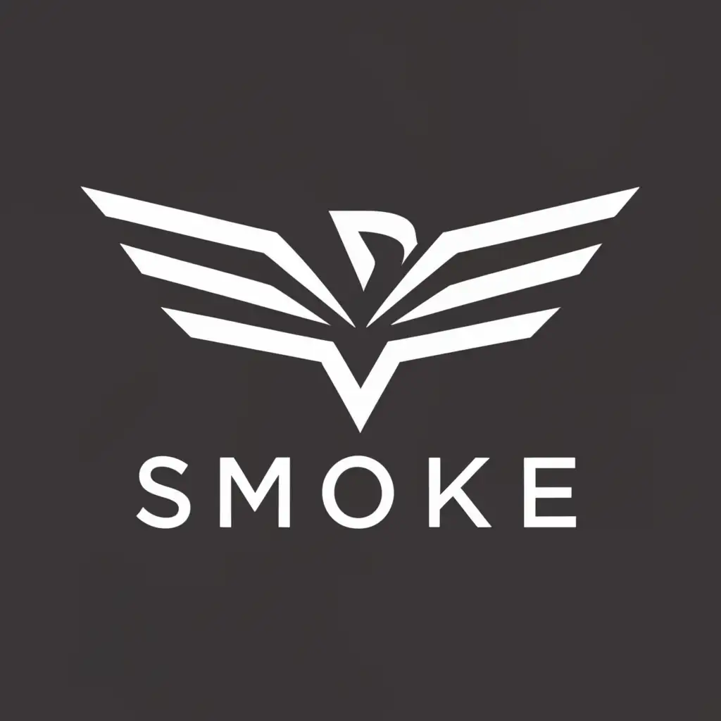 a logo design,with the text "SMOKE", main symbol:bird,Moderate,be used in Automotive industry,clear background