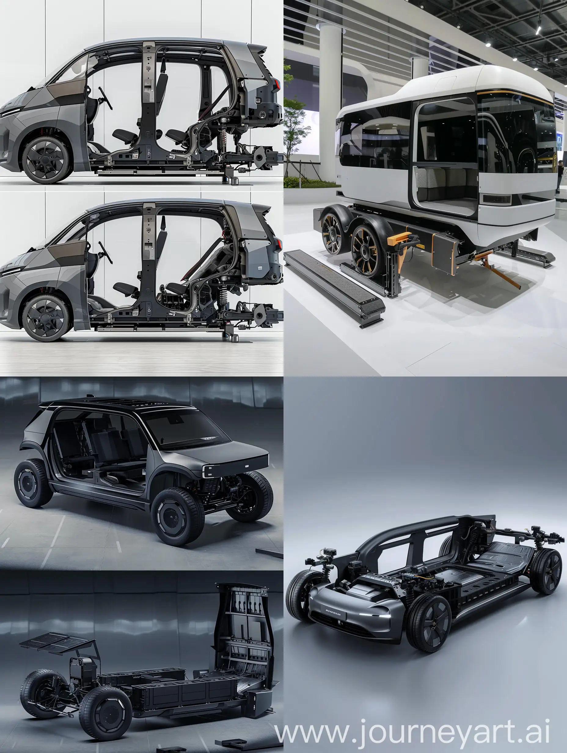 Modular-New-Energy-Vehicle-Detachable-and-Extendable-Chassis