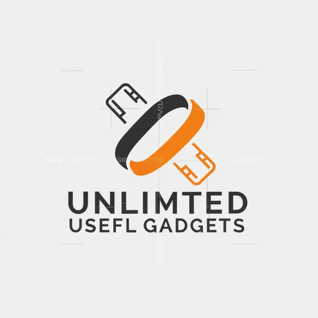 a logo design,with the text "Unlimited useful gadgets", main symbol:Unlimited gadgets,Moderate,be used in Retail industry,clear background