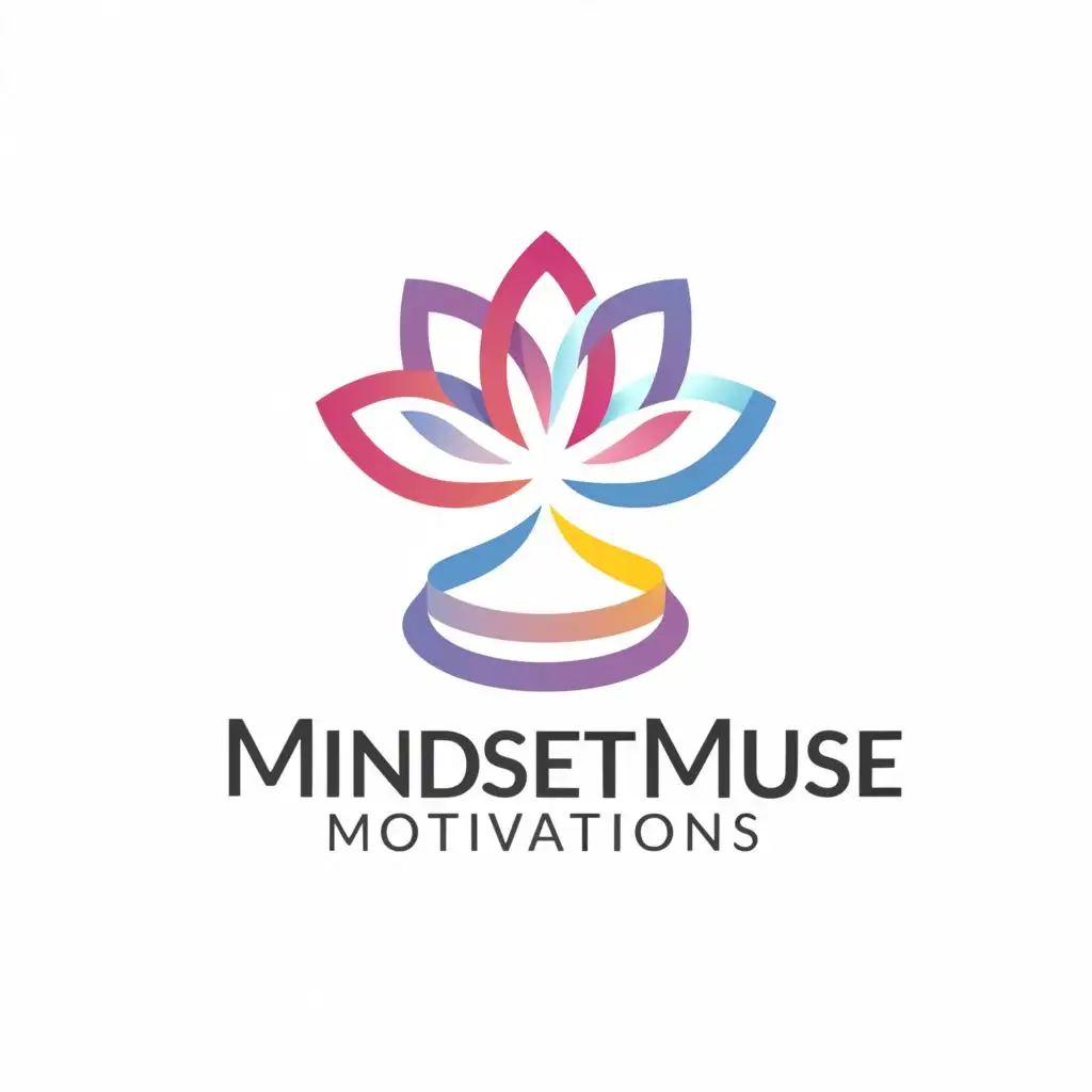 a logo design,with the text "MindsetMuse Motivations", main symbol:Blossoming Path. 

Inspiration Bloom.,Minimalistic,clear background