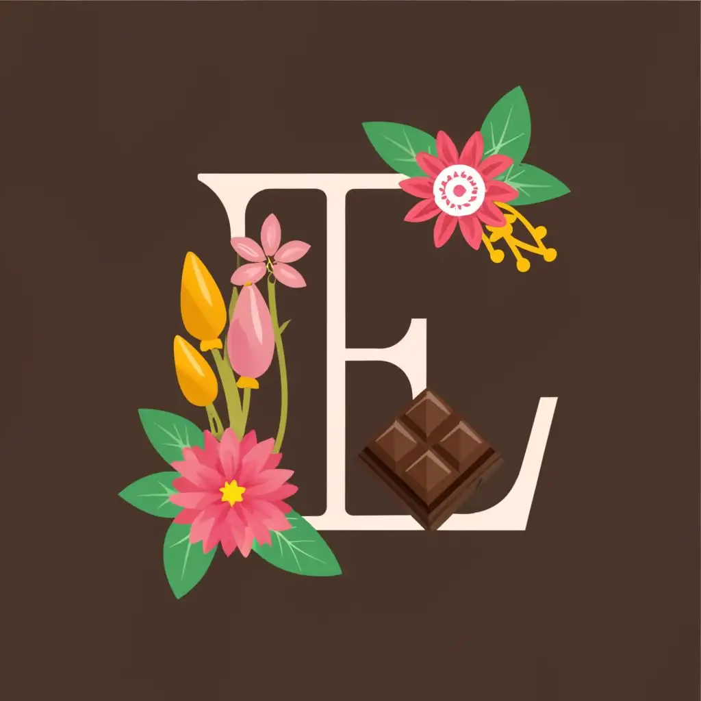LOGO-Design-for-ChocoFlora-Elegant-Fusion-of-Chocolate-and-Floral-Elements-with-F-Typography