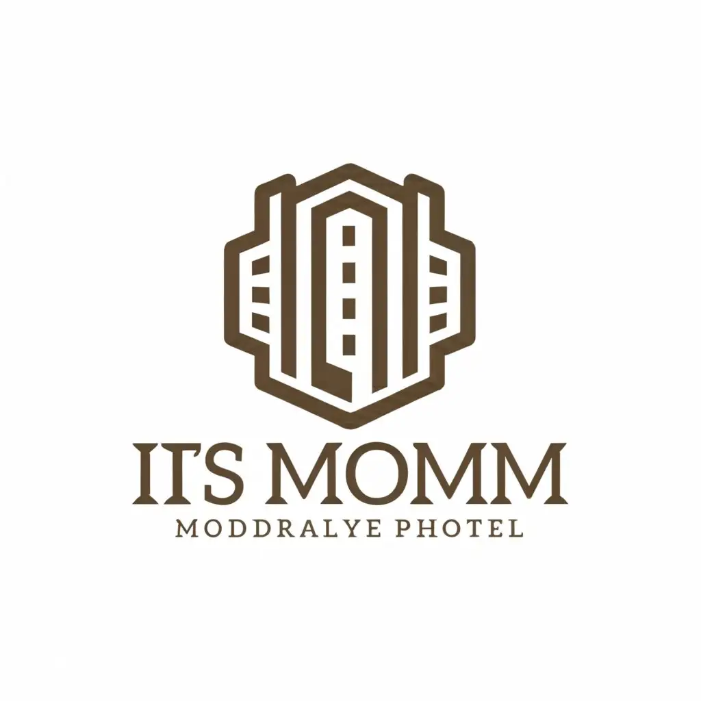 a logo design,with the text "IS Mom", main symbol:hotel IS MOM,Moderate,be used in Real Estate industry,clear background