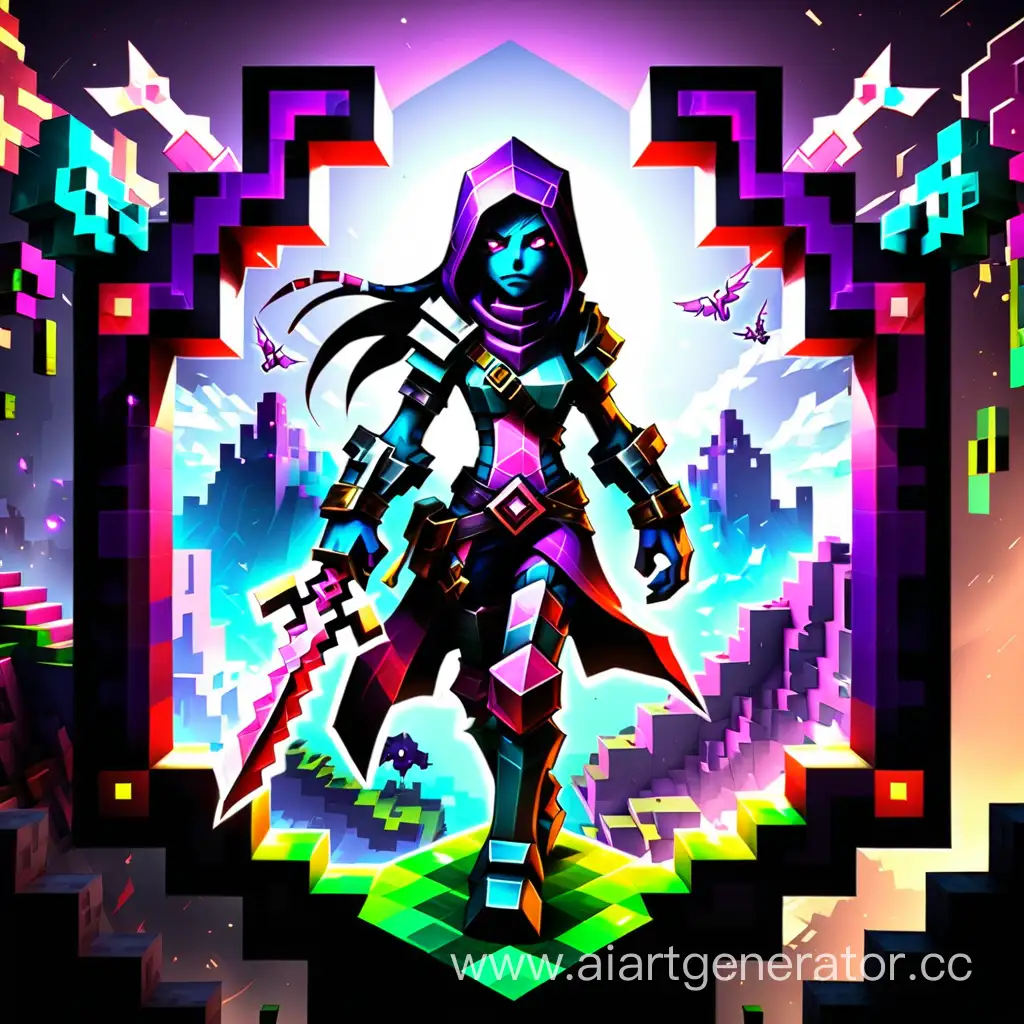 Fantasy-Templar-Assassin-in-Vibrant-Minecraft-Style