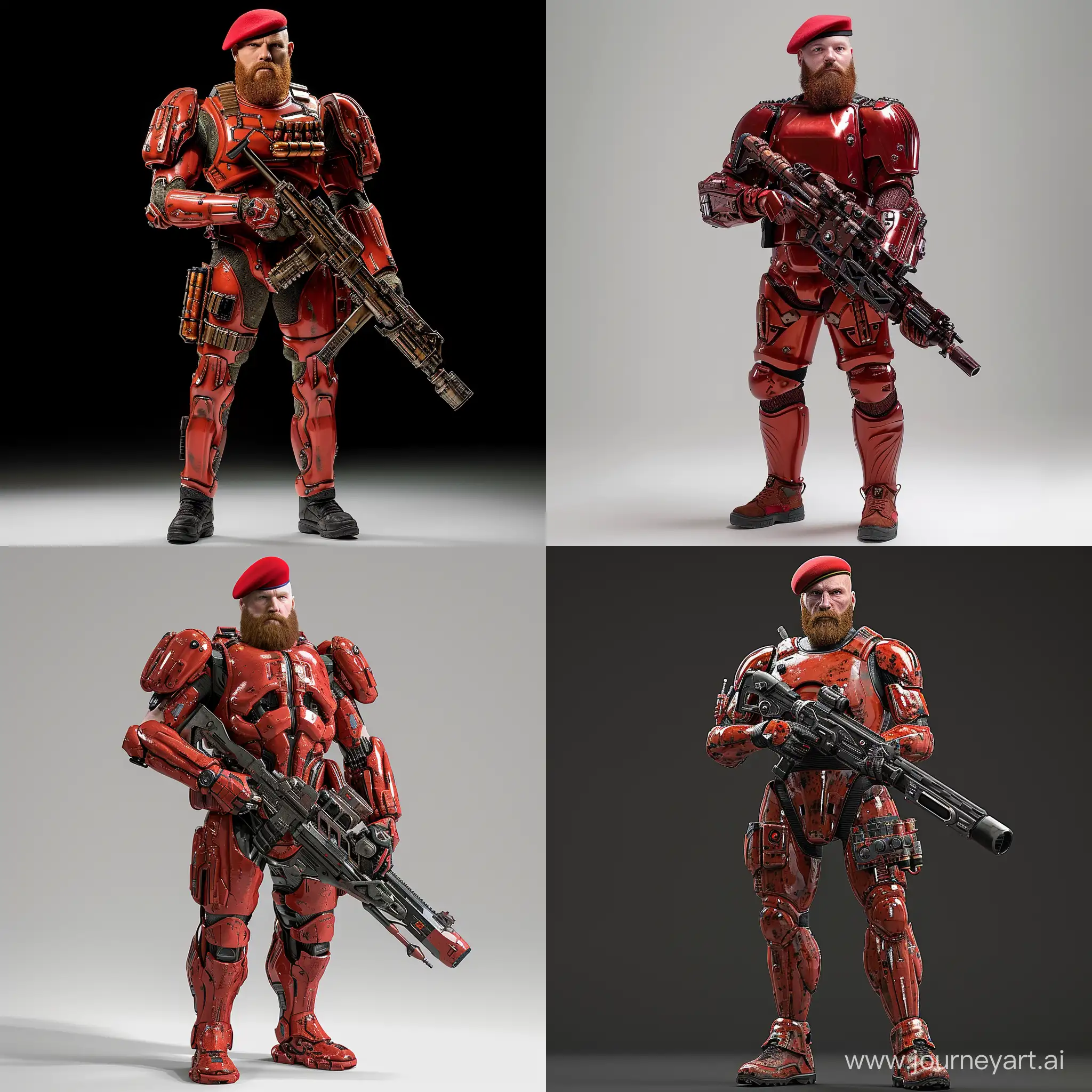 Futuristic-Red-Stormtrooper-Bold-Military-Presence-in-SciFi-Suit