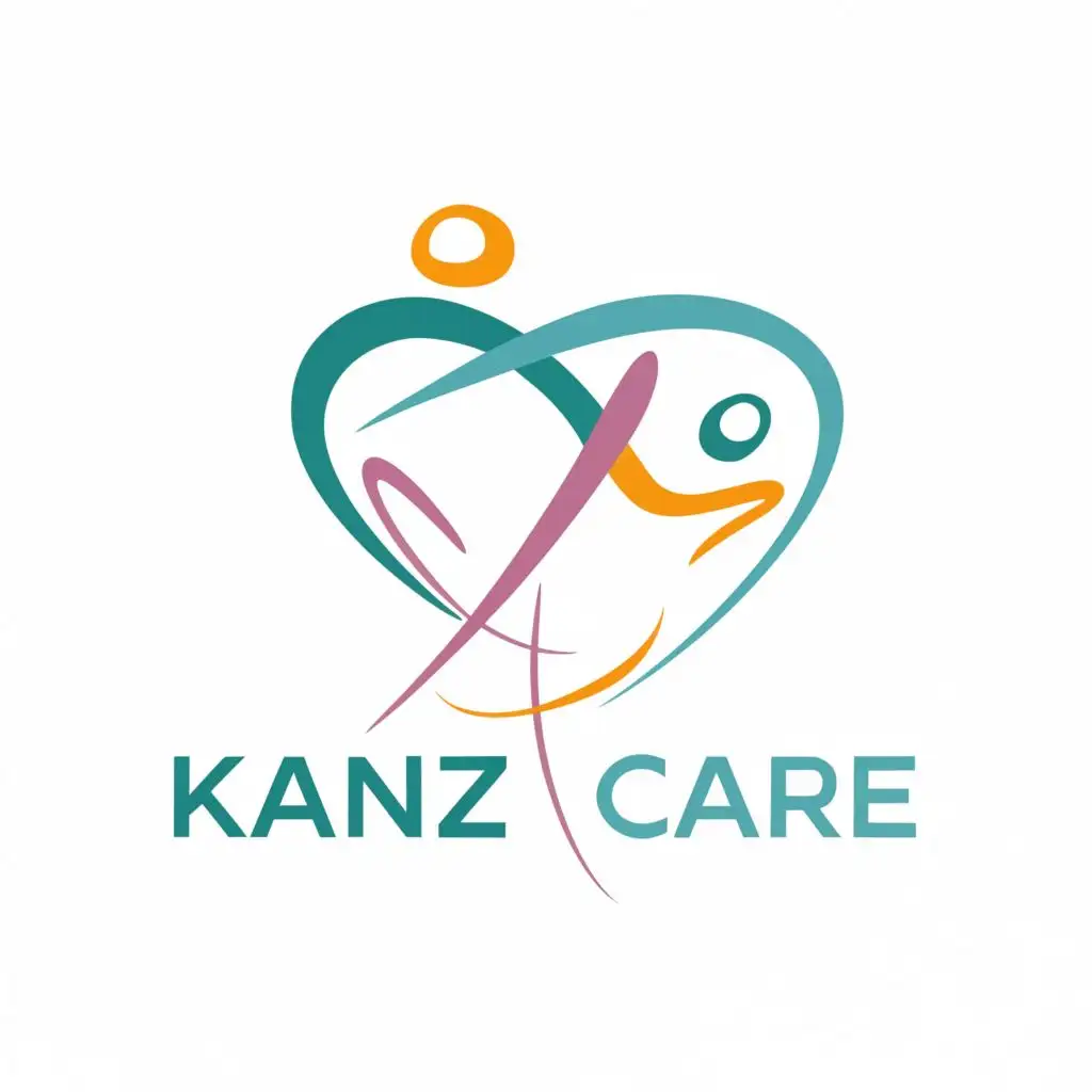 LOGO-Design-For-Kanz-Care-Embracing-Compassion-Typography