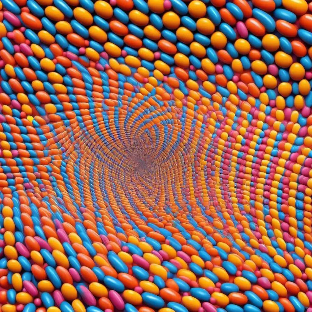 amazing candy illusions colorful pattern 