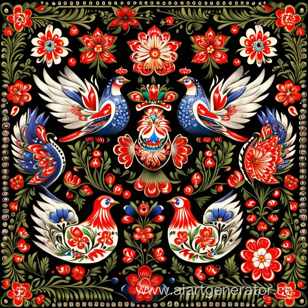 Vibrant-Russian-Folk-Crafts-Displaying-Traditional-Artistry