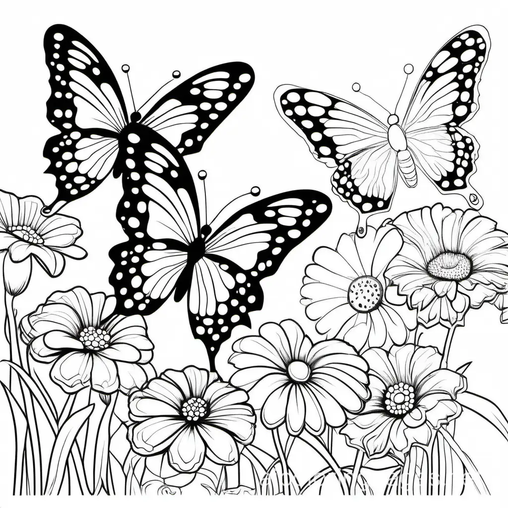 Colorful-Butterfly-Dance-Coloring-Page-for-Kids