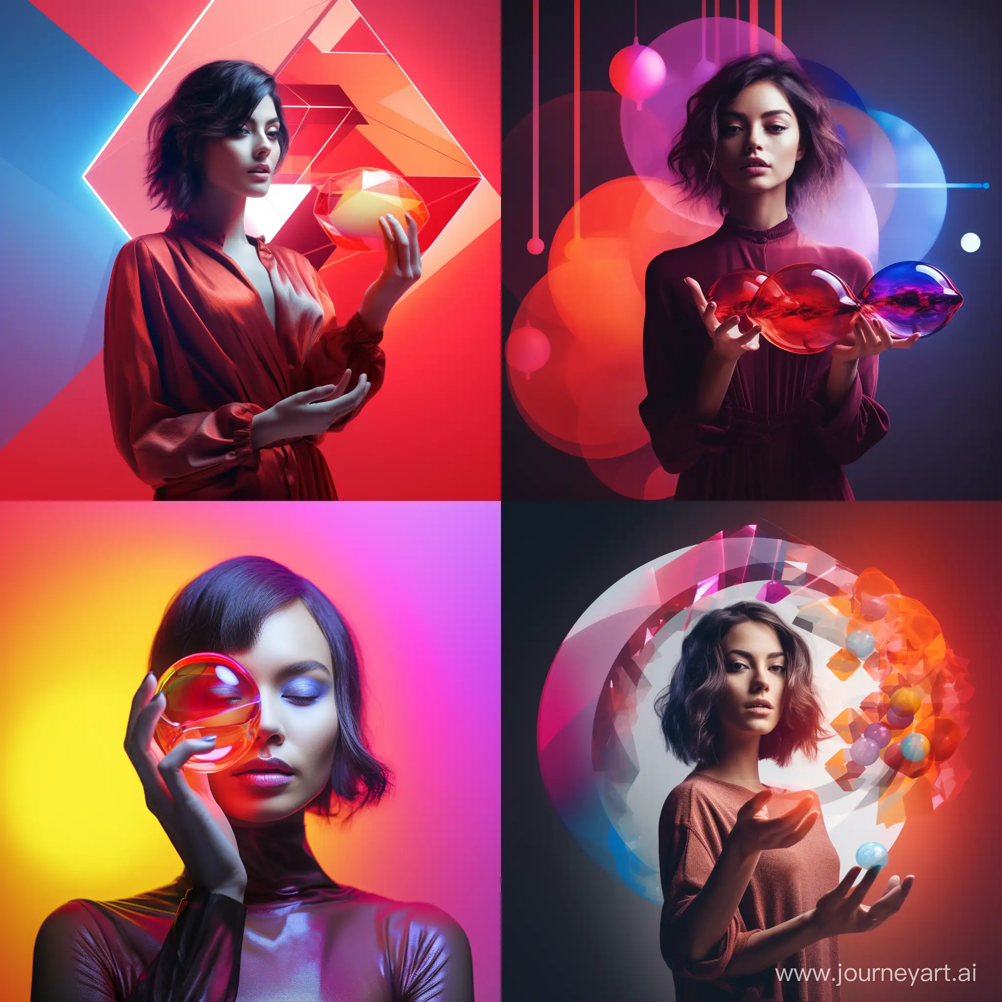 Futuristic-Woman-Holding-Hemoglobin-in-Spectrum-Color-Play