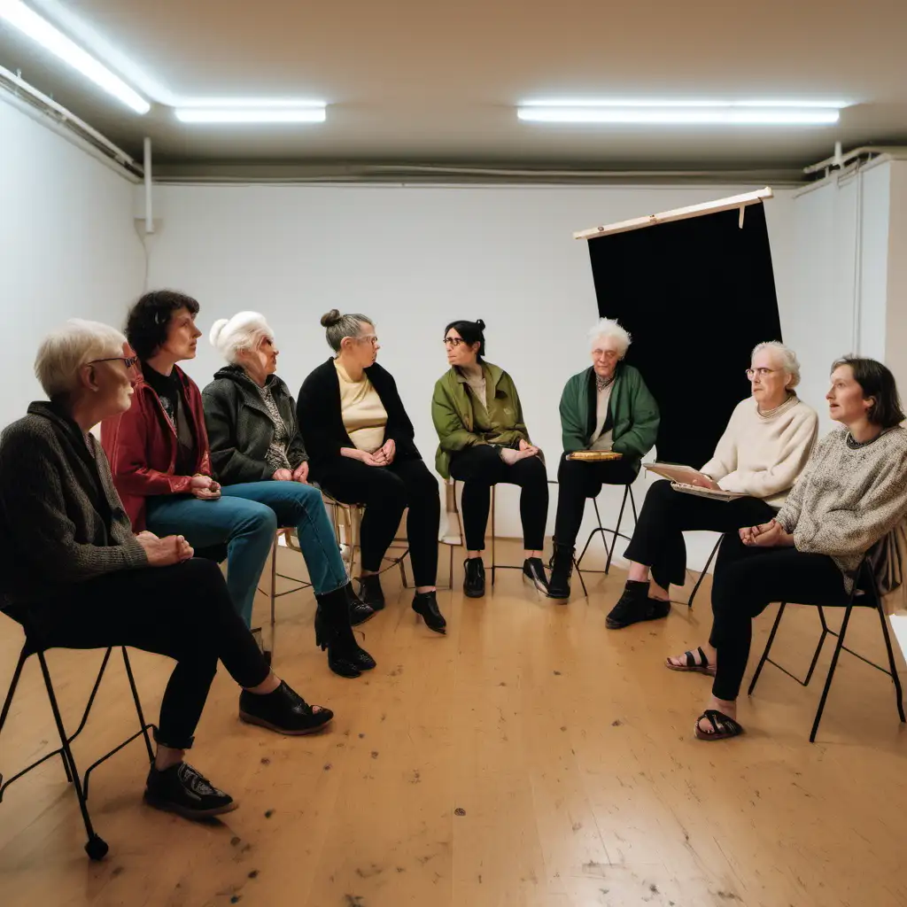 Diverse Group Attends Secret Film Screening at Objekts Art Studio