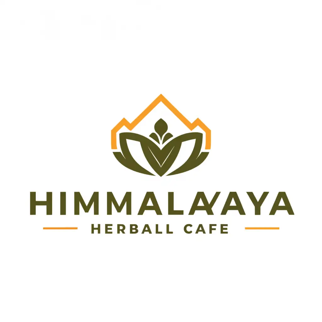 a logo design,with the text "Himalaya Herbal Cafe", main symbol:forest home ayurvedic bowl community,Minimalistic,be used in Restaurant industry,clear background