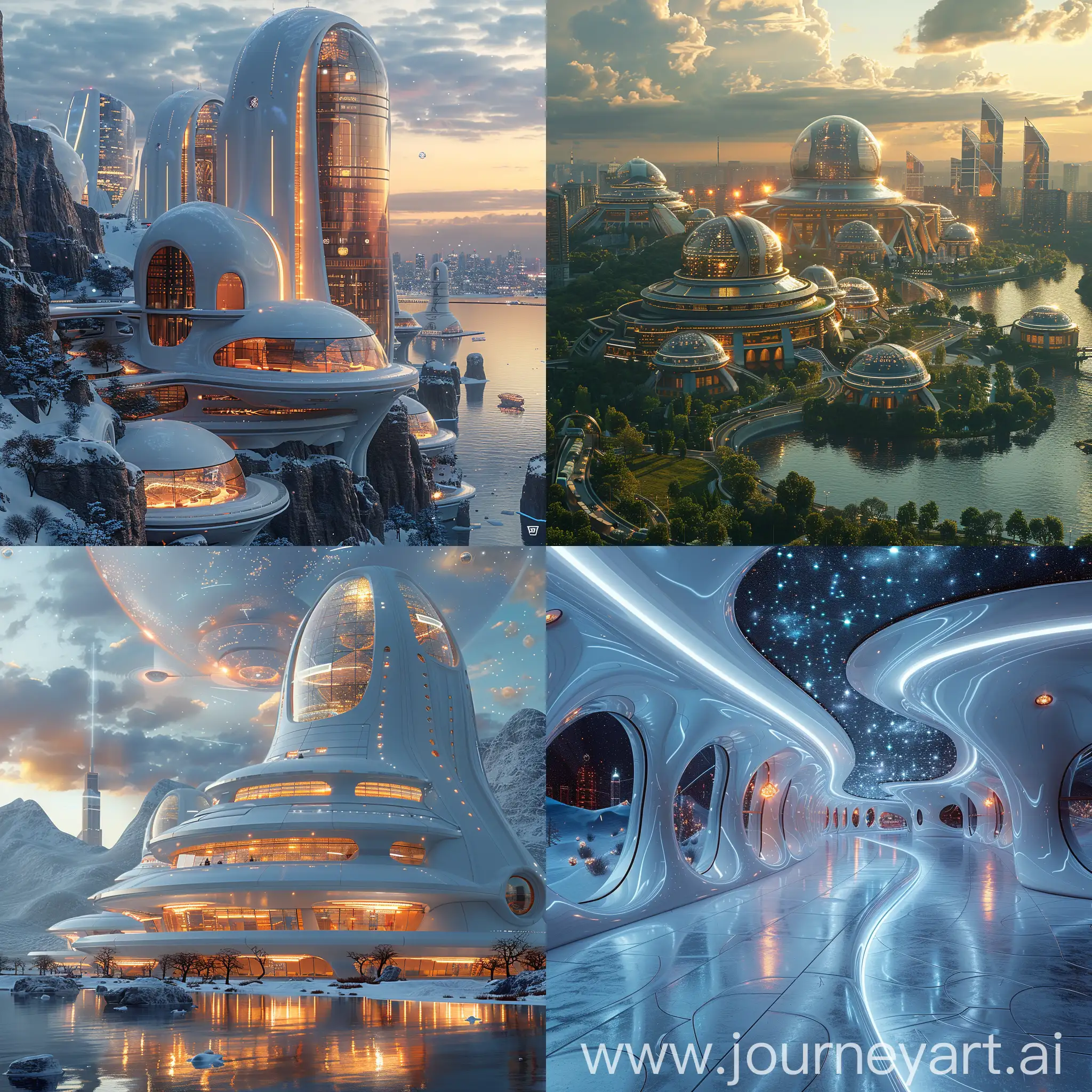 Futuristic Moscow, ultra-modern newest technologies, ultramodern newest technologies, octane render --stylize 1000