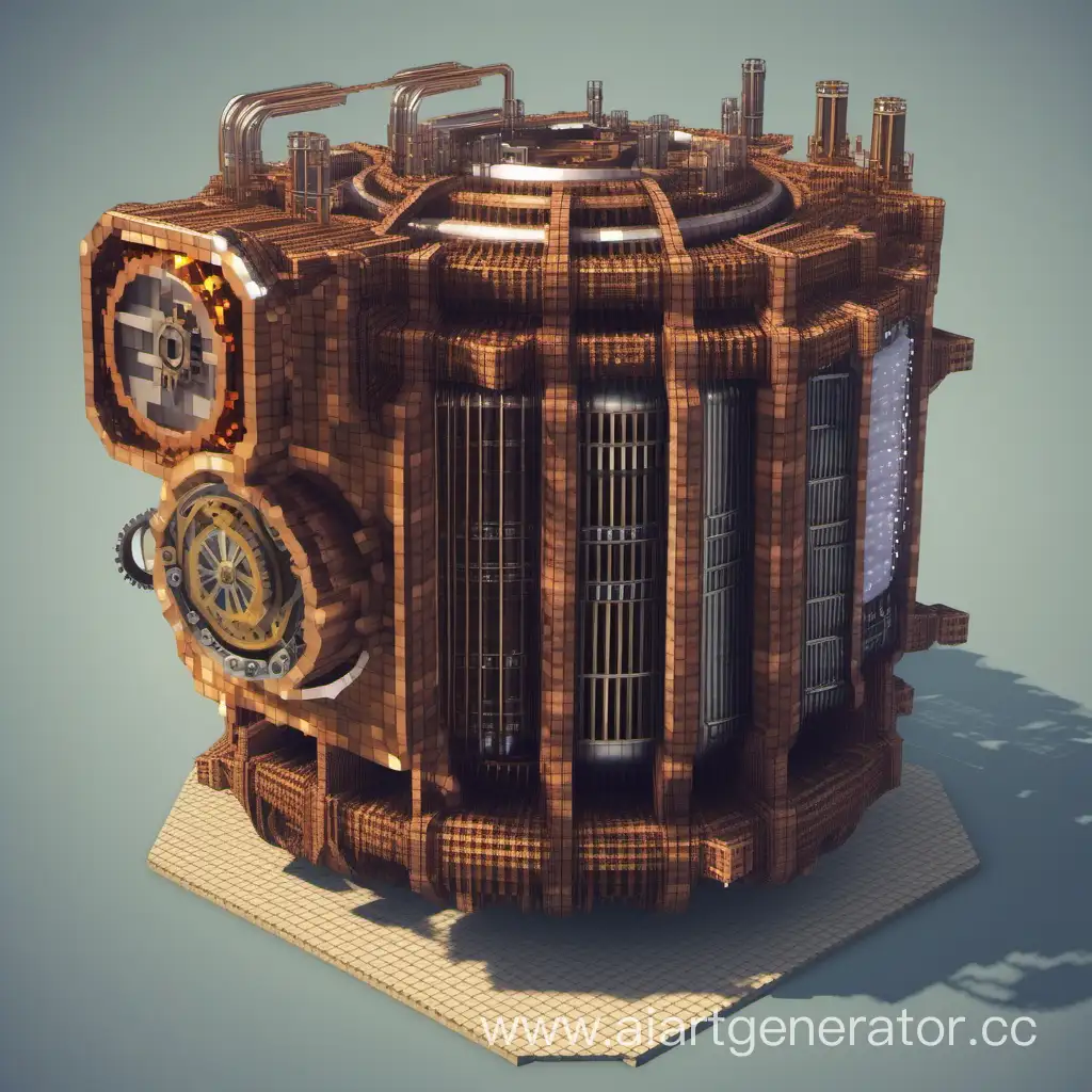 Impressive-Futuristic-Steampunk-Heat-Generator-for-Minecraft