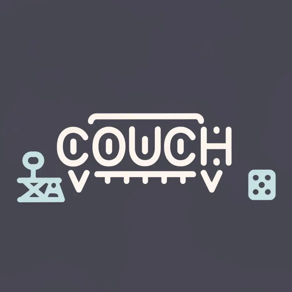 a logo design,with the text "Couch", main symbol:sofa, Tabletop, dnd,Умеренный,be used in Другие industry,clear background