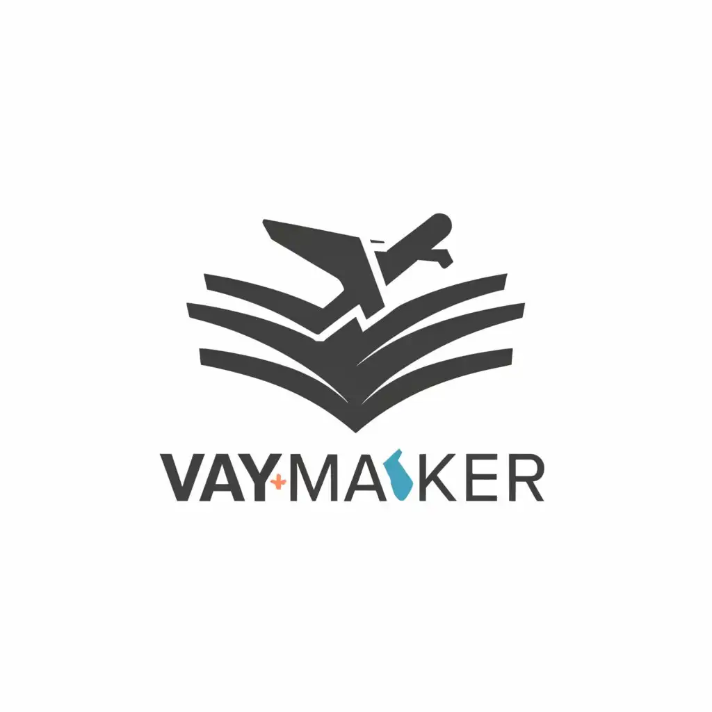 a logo design,with the text "Way maker", main symbol:Education and work abroad,Minimalistic,be used in Travel industry,clear background