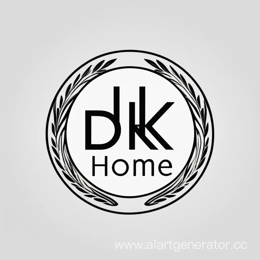 DK-Home-Logo-Design-Elegant-Fusion-of-Modern-Architecture-and-Nature