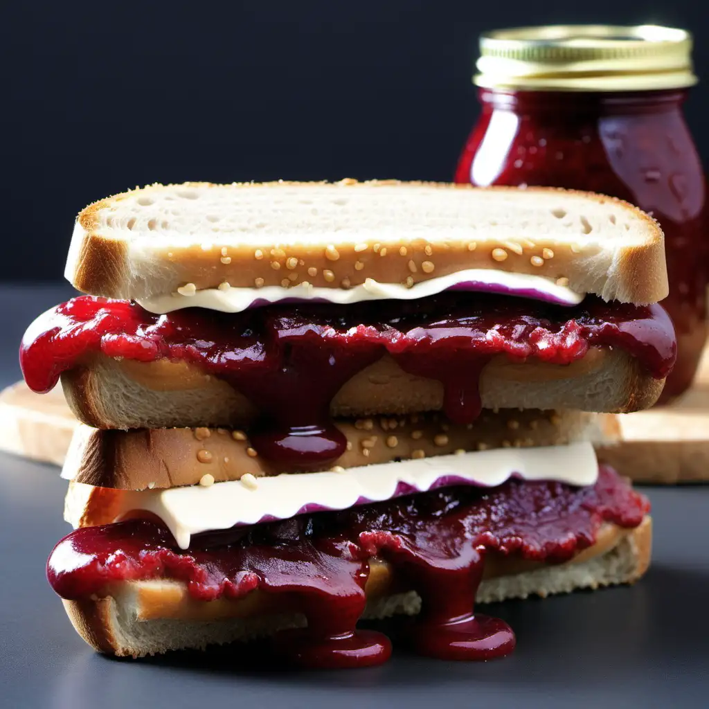 Delicious Peanut Butter and Jelly Sandwich Preparation