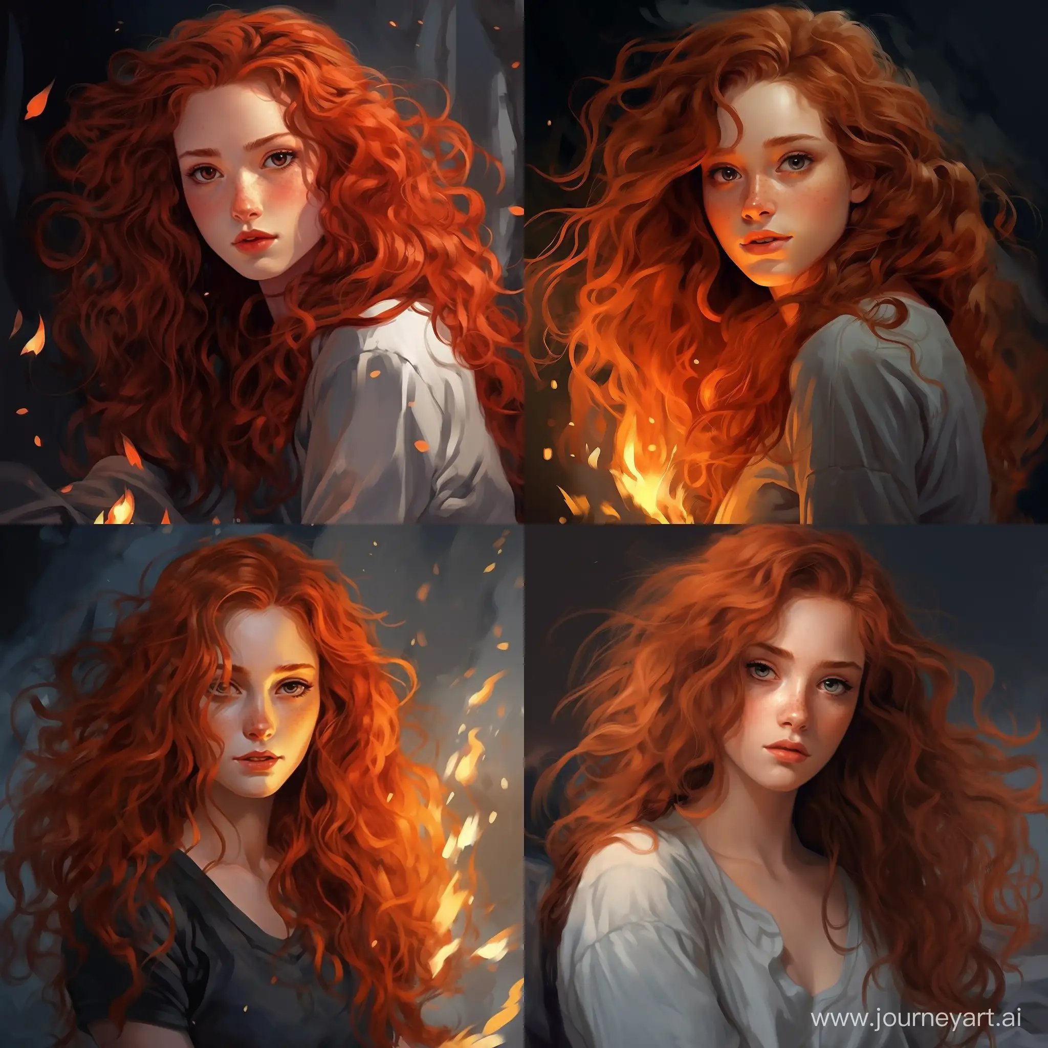Adorable-15YearOld-with-Curly-Red-Hair-and-Gray-Eyes-in-a-Fiery-Cartoon-Art