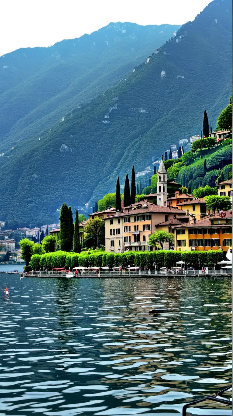 Scenic Beauty of Lake Como Italy Tranquil Waters and Majestic Mountains