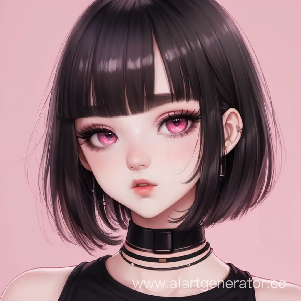 Elegant-BlackHaired-Girl-with-Pink-Eyes-and-Choker-Necklace