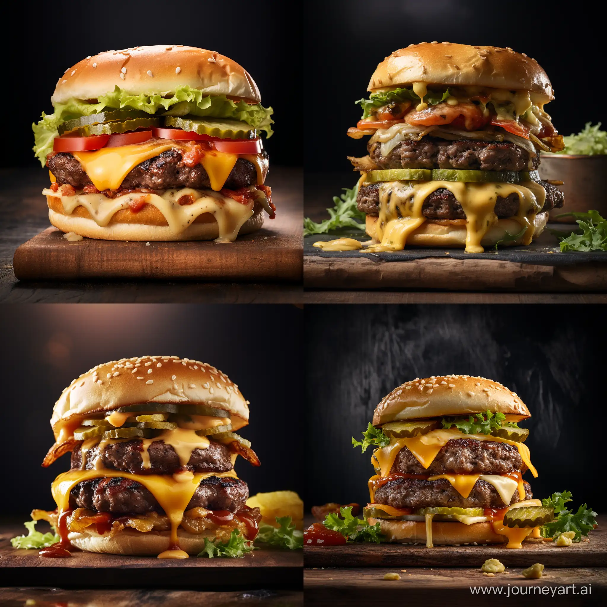Delicious-Cheesy-Burger-Mouthwatering-Culinary-Delight
