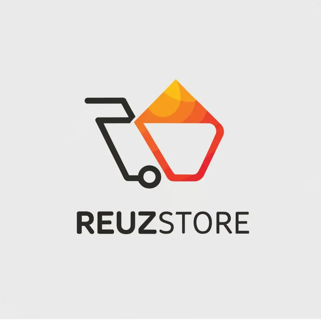 a logo design,with the text "ReuzStore", main symbol:nice brand logo for online store,complex,clear background