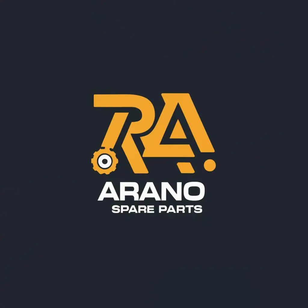 logo, RA, with the text "Arango Spare Parts", typography, be used in Retail industry