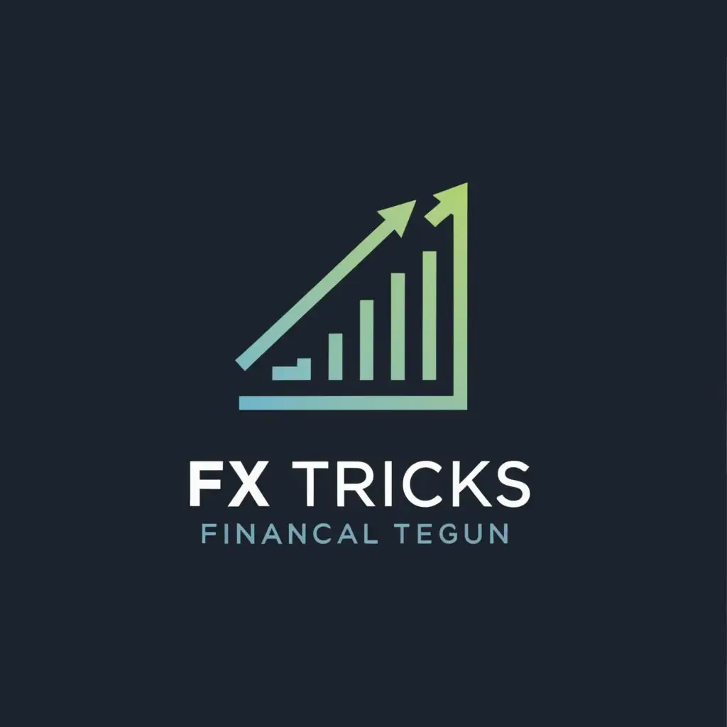 a logo design,with the text "Fx Tricks", main symbol:Chart,Minimalistic,be used in Finance industry,clear background