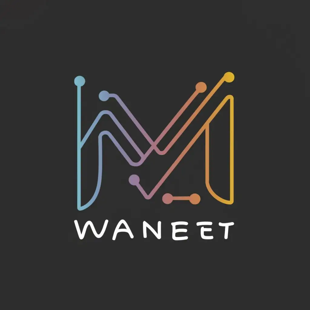 logo, alphabet, with the text "vannet", typography, be used in Internet industry