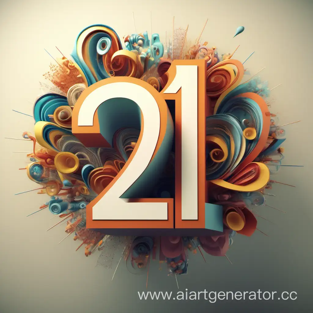 Celebrating-21-Vibrant-Numerical-Display-in-Abstract-Surroundings