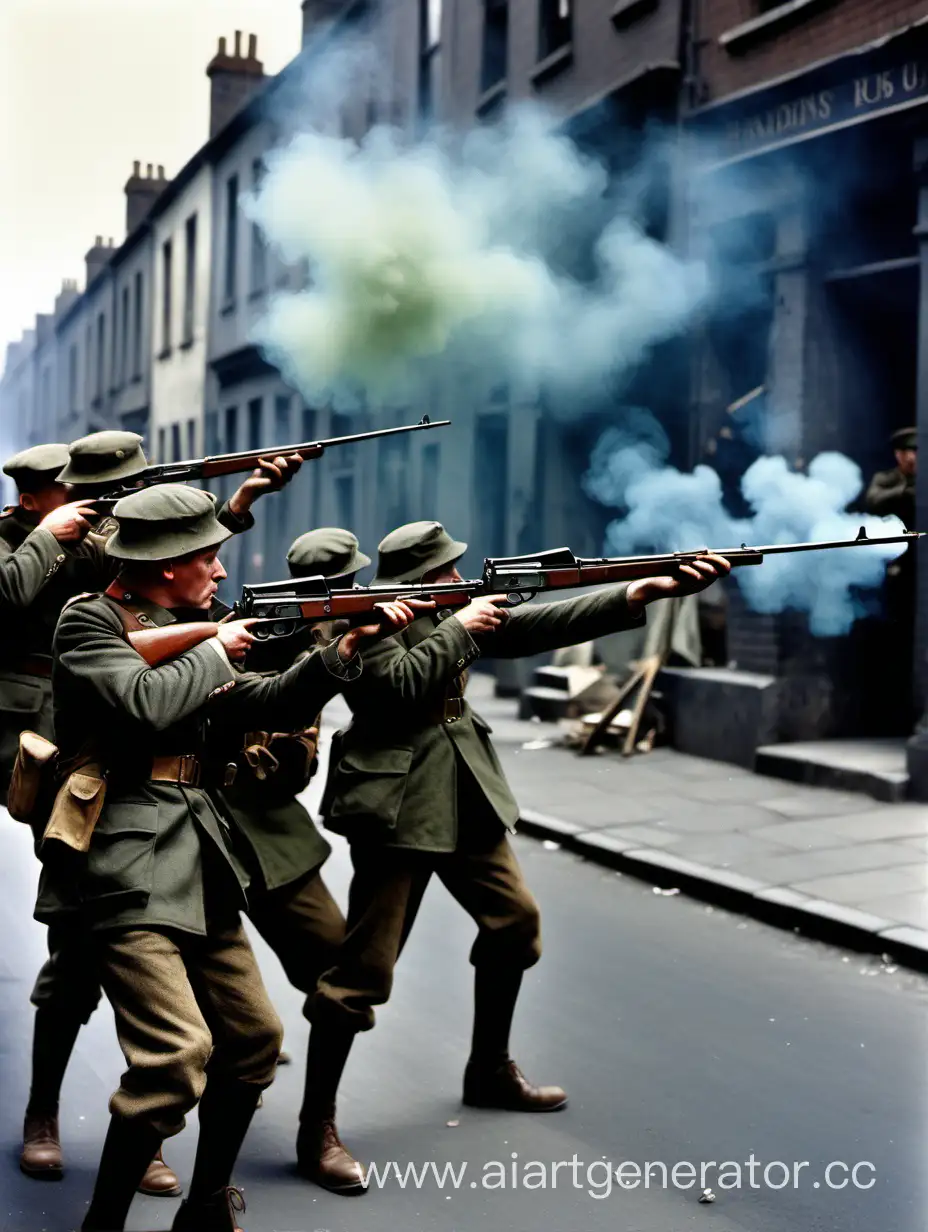 IRA-Soldiers-Aiming-Rifles-on-Smoky-Street-1921