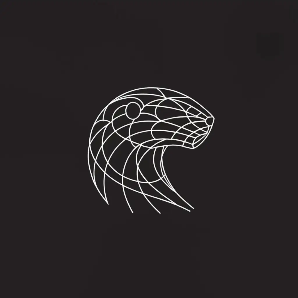 a logo design,with the text "Otterra", main symbol:a wireframe otter's head that uses limited lines, with a rugged appearance,complex,be used in Entertainment industry,clear background