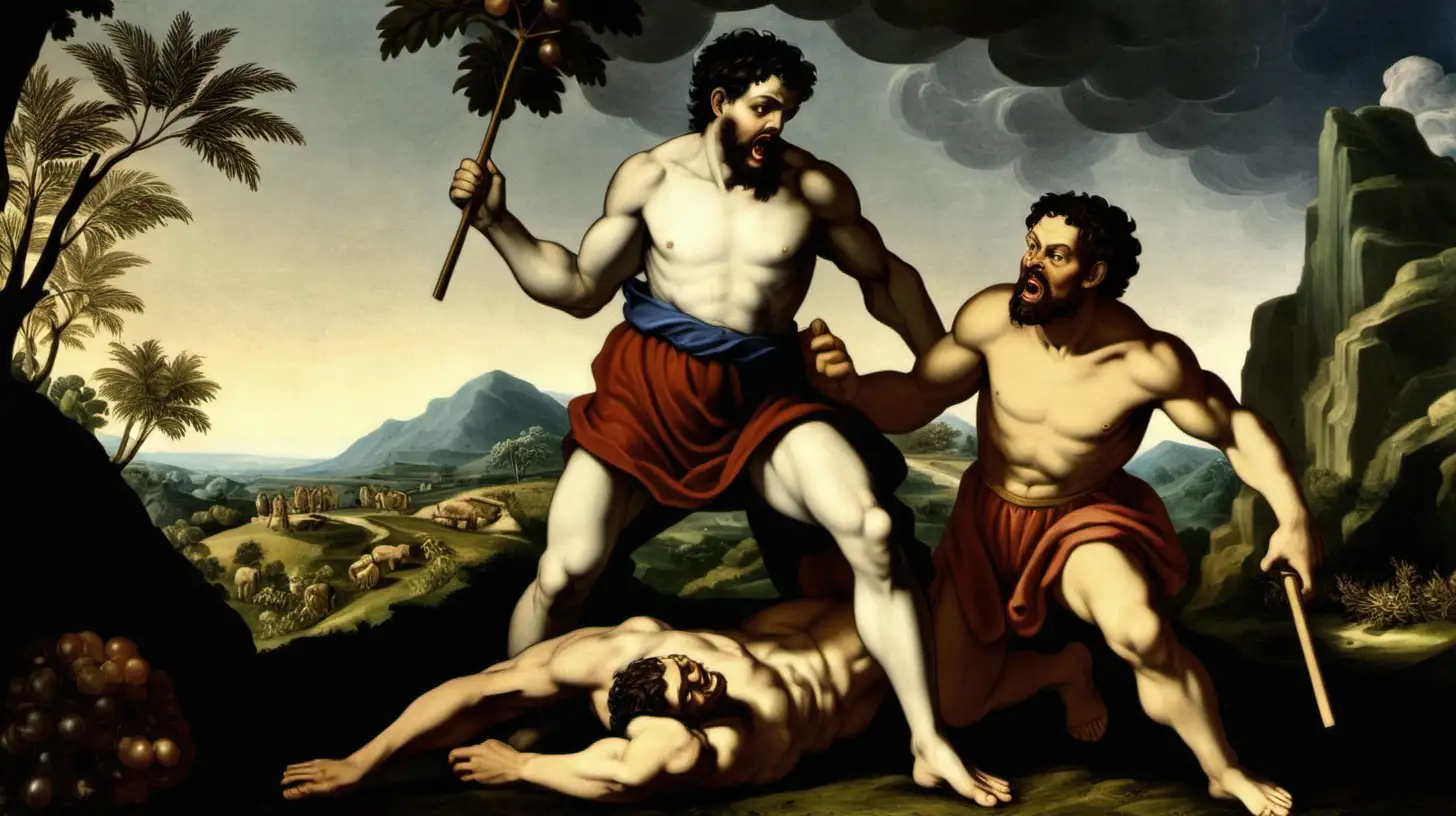 Biblical Story of Cain and Abel Sibling Conflict and Divine Justice Depicted in Art