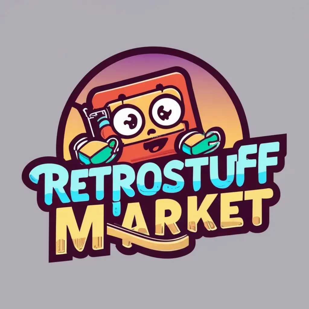 logo, game, with the text "RETROSTUFF MARKET", typography, be used in Retail industry