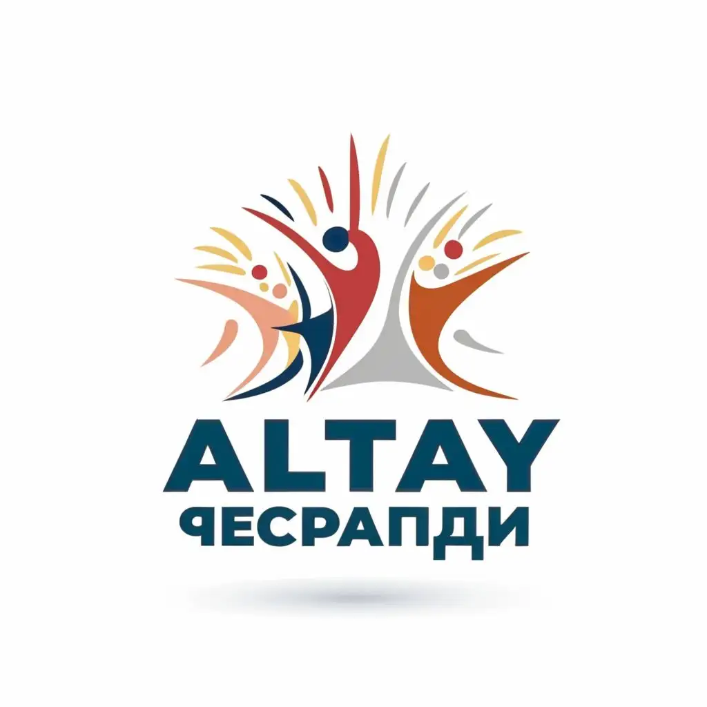 logo, People on stage, with the Russian text "АЛТАЙ ОТДЫХ", typography, be used in Events industry.  ar-- 16:9