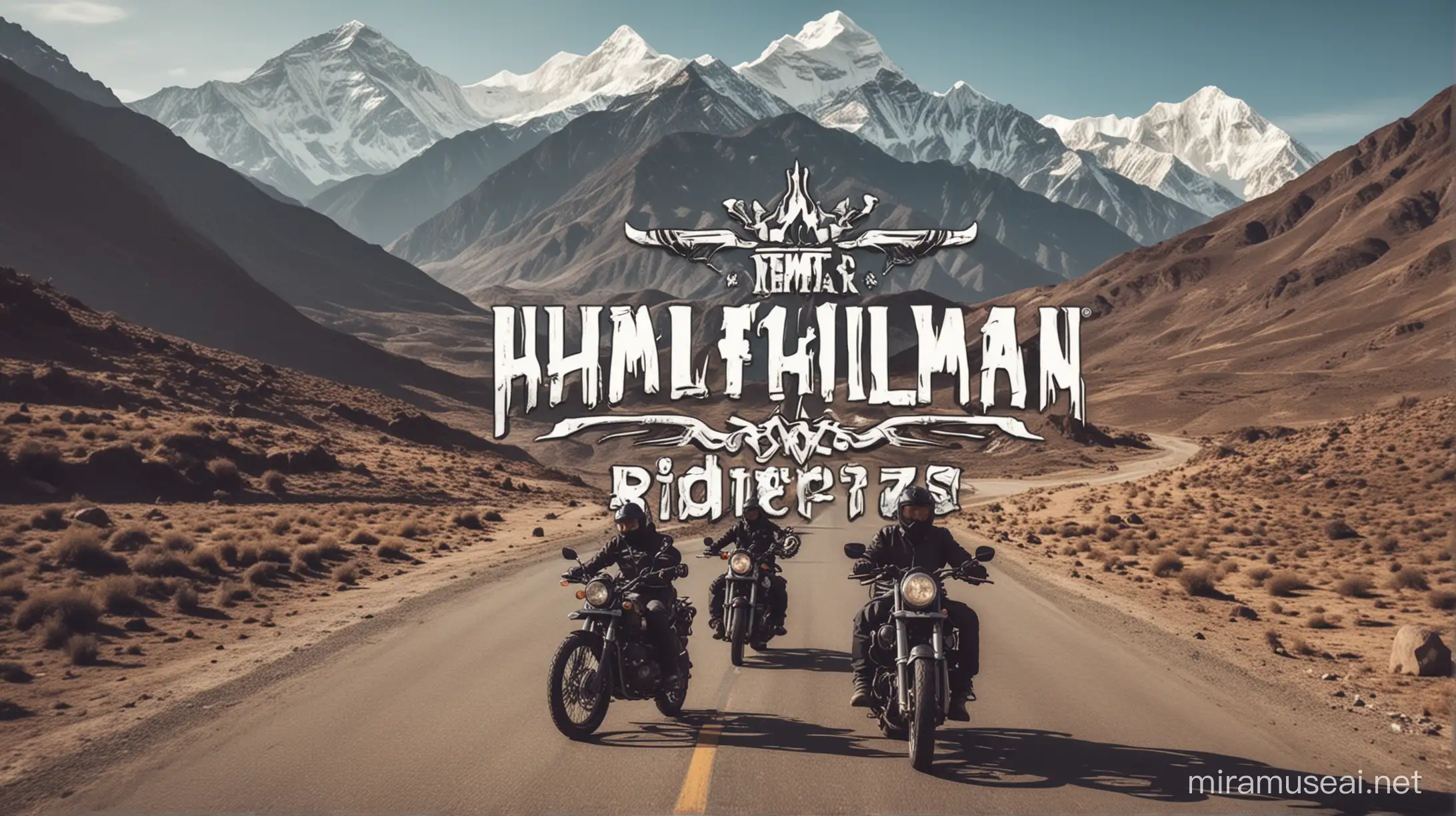 Himalayan Riderz Motorcycle Riding Group Logo Design