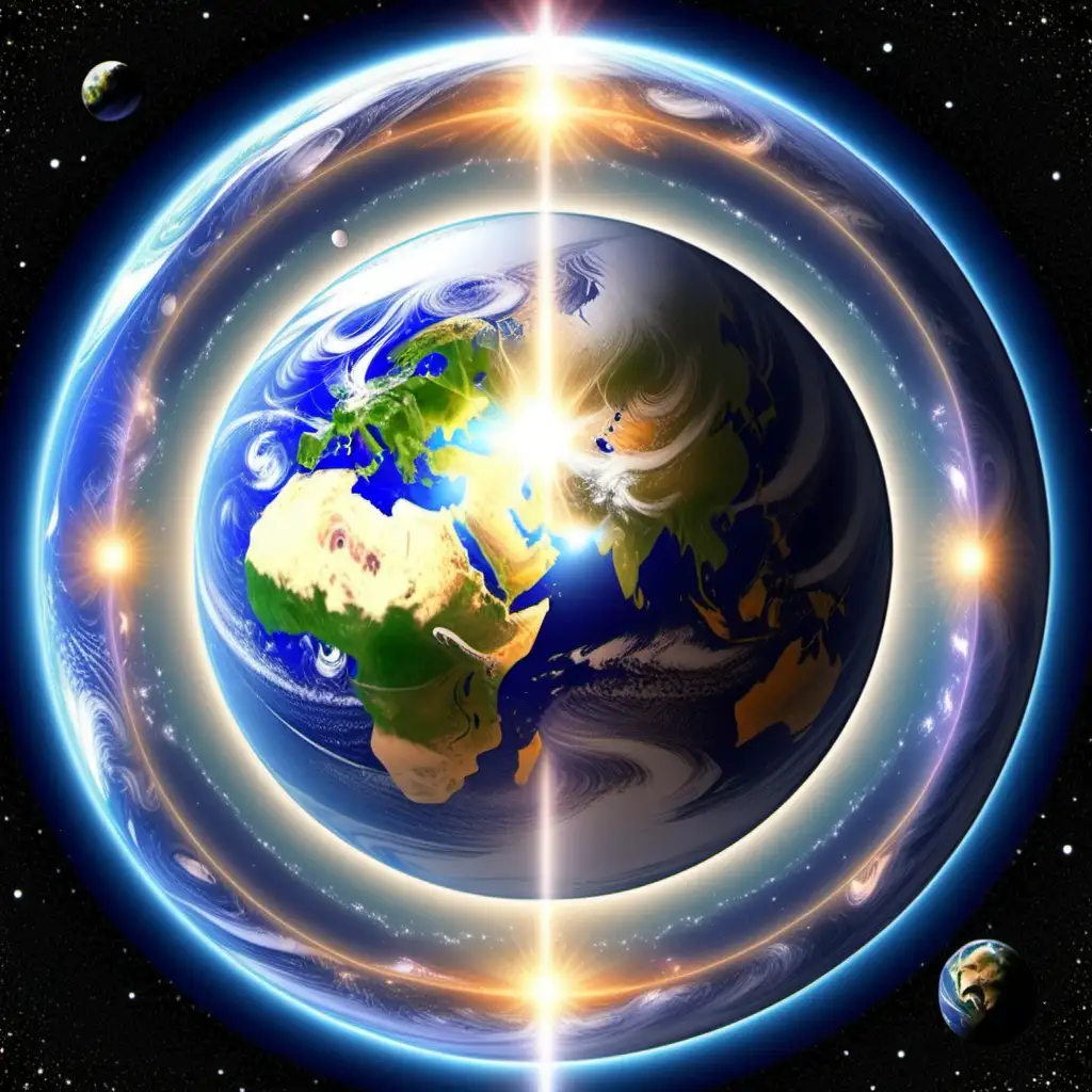 La nouvelle terre. Nouveau paradigme. Ascension de la planète. Amour. Abondance. Collectivité. Spiritualité.