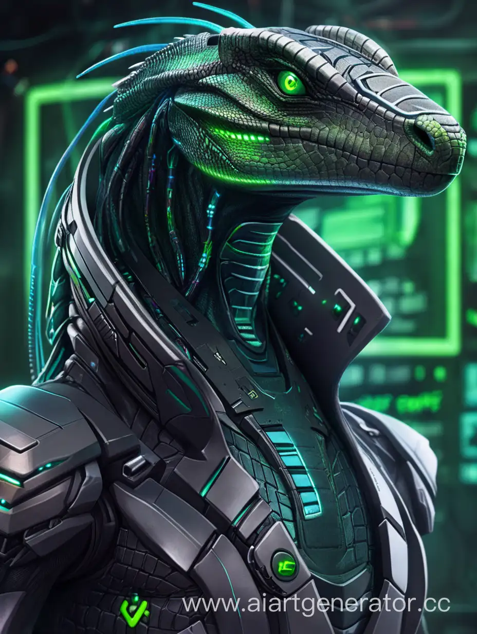 Futuristic-Cyber-Reptile-Digital-Art