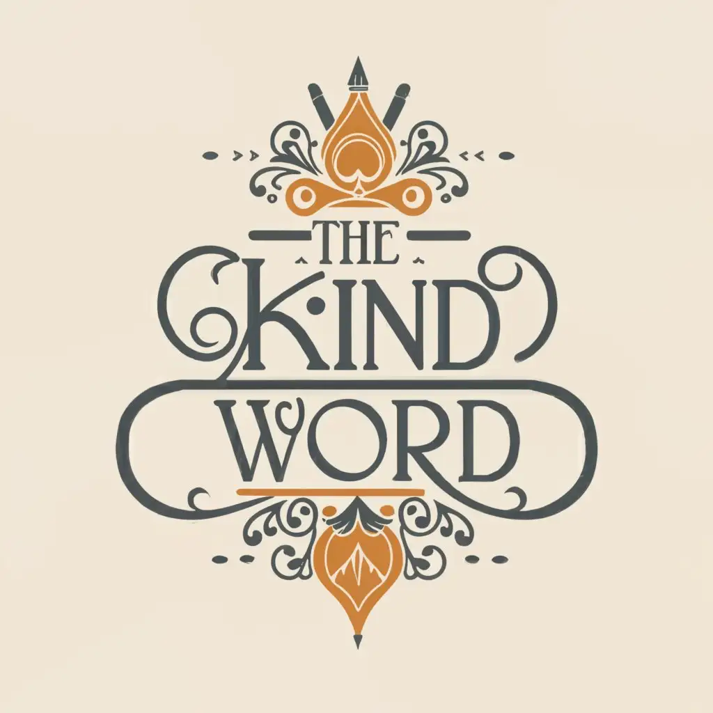 a logo design,with the text 'The kind word', main symbol:Masterpieces of Sayings,Moderate,be used in Religious industry,clear background